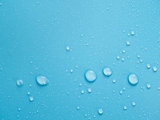 istock blue background with water drops ,The concept of summer or spring with copy space 1036860800