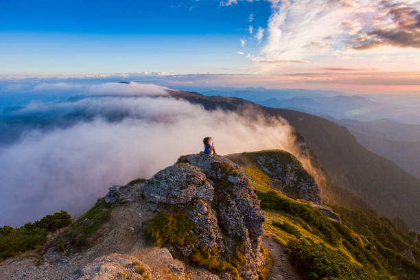istock beautiful sunset landscape in the mountains. 1036879846