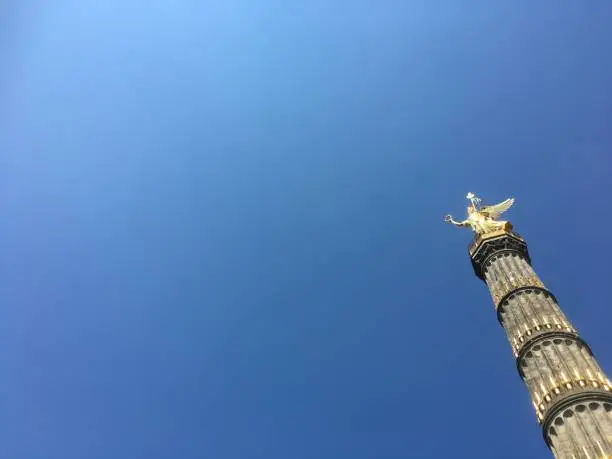 Siegessäule - Victory Column at Tiergarten, Berlin, Germany.