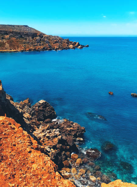 istock Rocky seashore at Ghajn Tuffieha, Malta 1036892212
