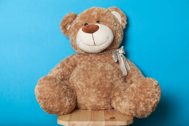 istock Teddy bear toy, brown soft doll 1036897056