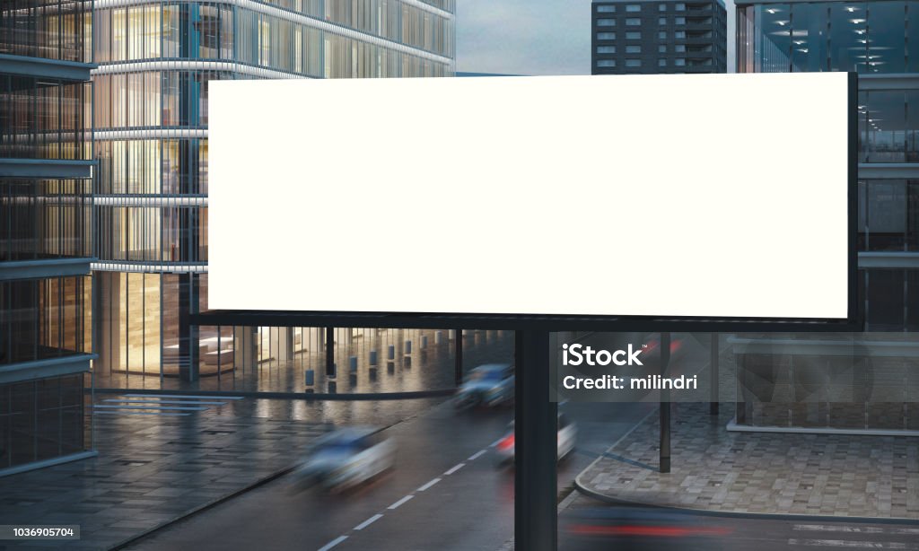 blank billboard  - Foto de stock de Outdoor royalty-free