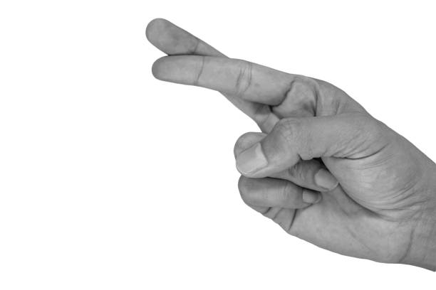 istock Isolated cross finger hand 1036916412
