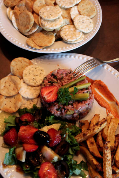 istock Beef tartare and its accompaniments 1036926796