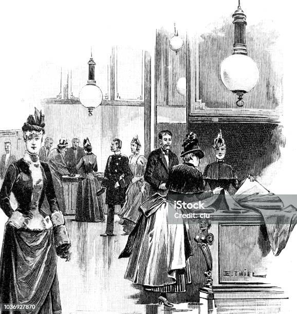 In The Berlin Electricity Company Stock Illustration - Download Image Now - 1890-1899, 19th Century, 19th Century Style