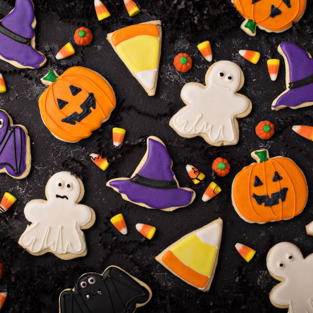 istock Halloween cookies decorated with royal icing 1036965356