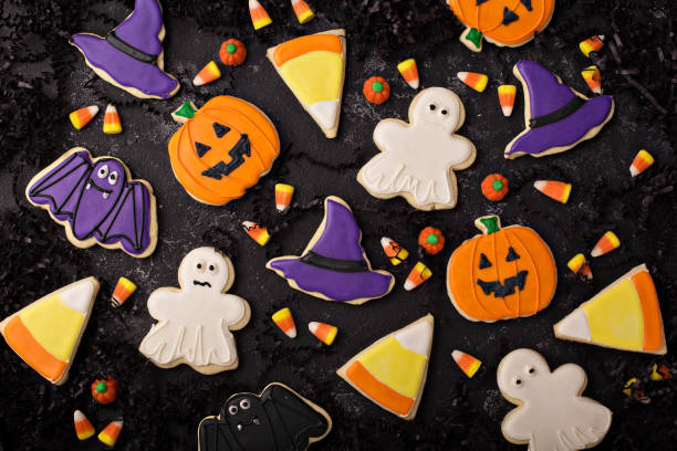 istock Halloween cookies decorated with royal icing 1036965362