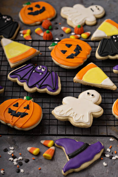 istock Halloween cookies decorated with royal icing 1036965378