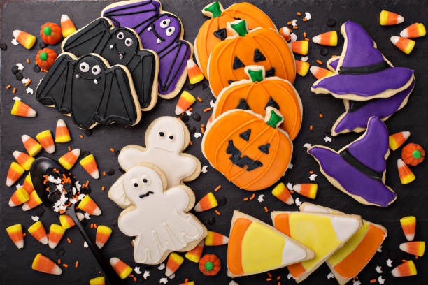 istock Halloween cookies decorated with royal icing 1036967274