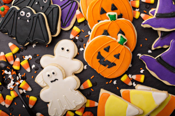 istock Halloween cookies decorated with royal icing 1036967314