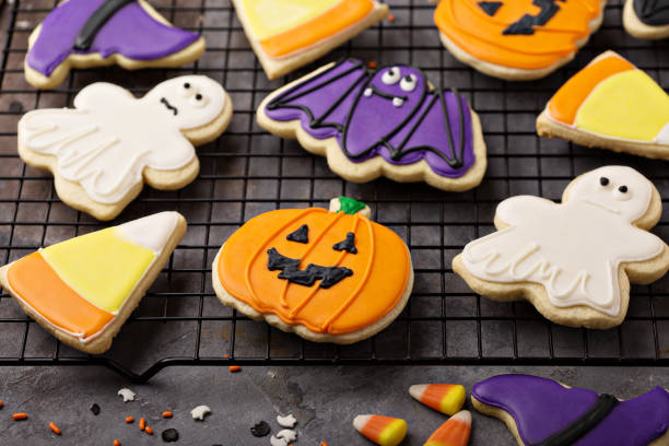 istock Halloween cookies decorated with royal icing 1036970506