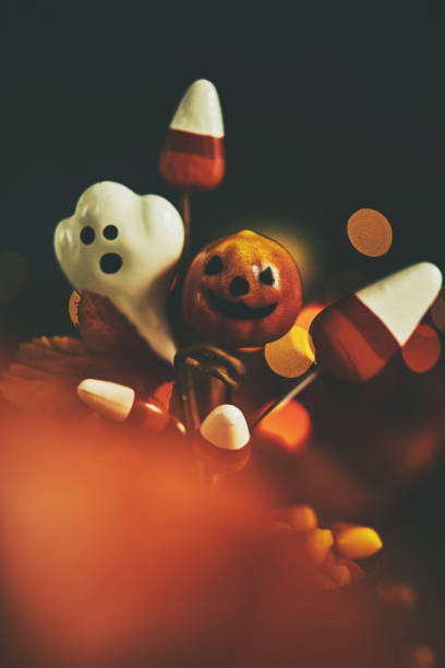 istock Halloween still life with ghost in cauldron 1036981586