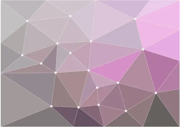 Vector illustration of Background of segments, gray and purple gradient