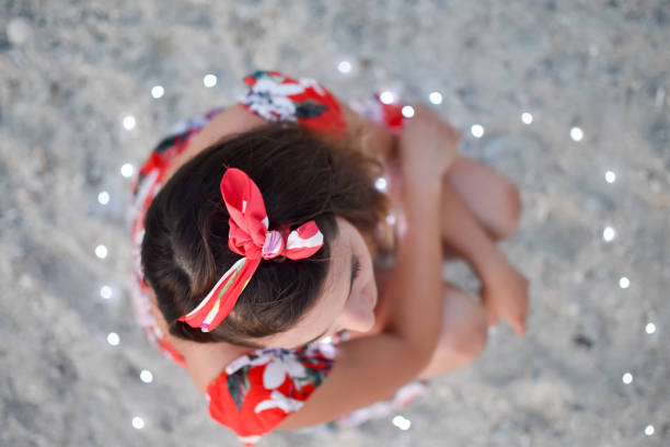 istock Young woman on beach 1036984688