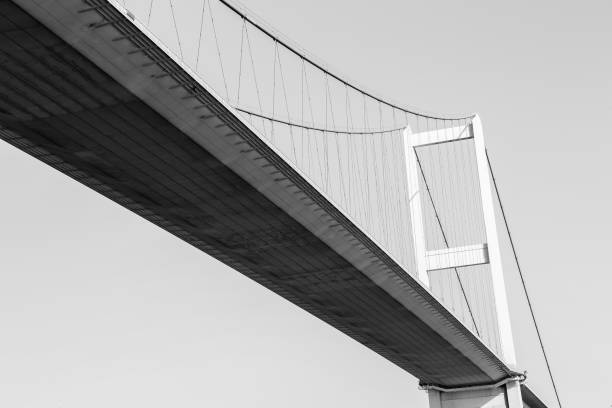 istock Istanbul Bosphorus Bridge. Toned black and white 1036985124