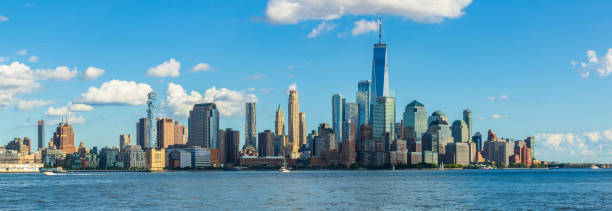 istock View to Manhattan Skyline from New Jersey. 1036995098