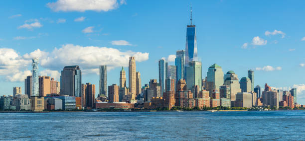 istock View to Manhattan Skyline from New Jersey. 1036995204