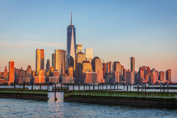 istock View to Manhattan Skyline from New Jersey. 1036995300