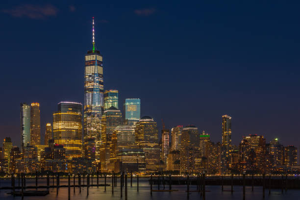 istock View to Manhattan Skyline from New Jersey. 1036995392