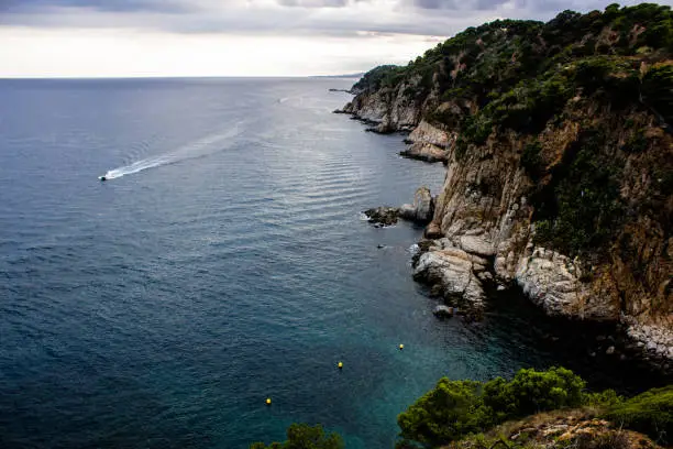 View from Tossa de Mar (north of Barcelona) looking south
