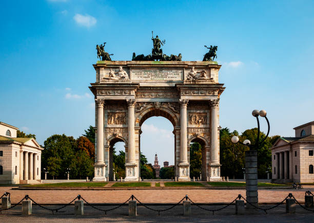 istock Milan, Milan. Arch of Peace 1037009590