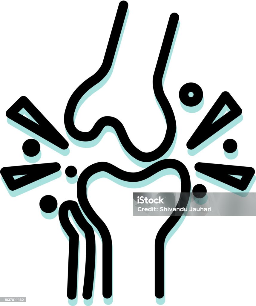 Arthritis Bone Icon Arthritis Bone Icon as EPS 10 File Anatomy stock vector