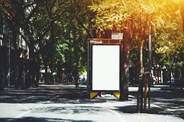 istock City blank billboard mockup in on the bus stop 1037026000