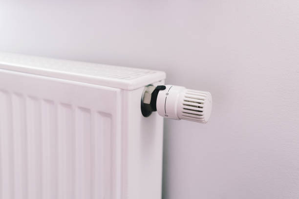 istock Close up of new heater controller on right 1037026782