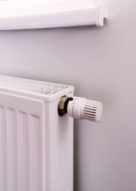 istock Closeup of heater controller to right 1037026796