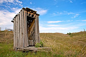 Exterior of an Old Outhouse