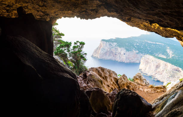 istock landscape of sardinian coast viewed from vasi rotti cave 1037065510
