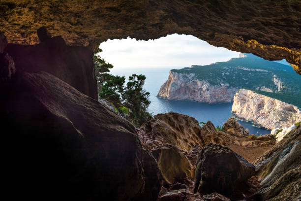 istock landscape of sardinian coast viewed from vasi rotti cave 1037075648