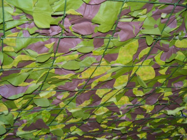 istock Military Green Camouflage Netting 1037082814