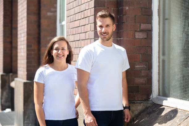 istock Happy Couple Standing On Street 1037083054