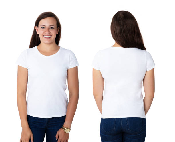 istock Beautiful Woman In Blank White T-shirt 1037084830