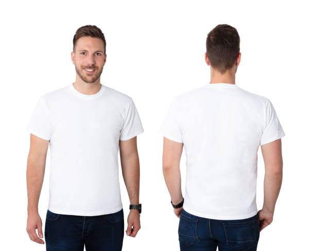 istock Young Man In White T-shirt 1037085182