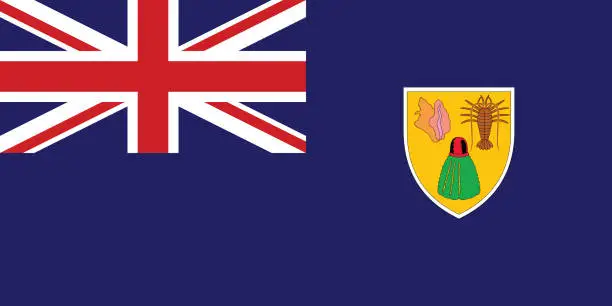 Vector illustration of Turks and Caicos