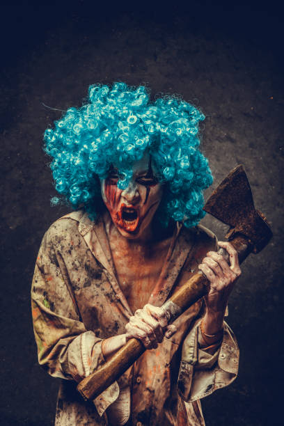 istock Angry Halloween Clown 1037156212