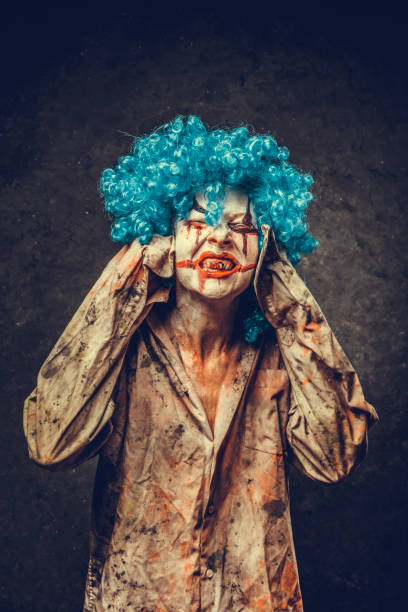 istock Angry Halloween Clown 1037156224