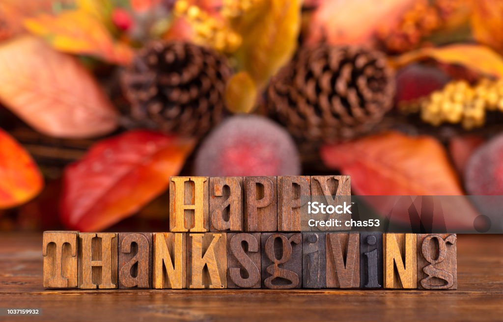 Happy Thanksgiving-Banner - Lizenzfrei Thanksgiving Stock-Foto