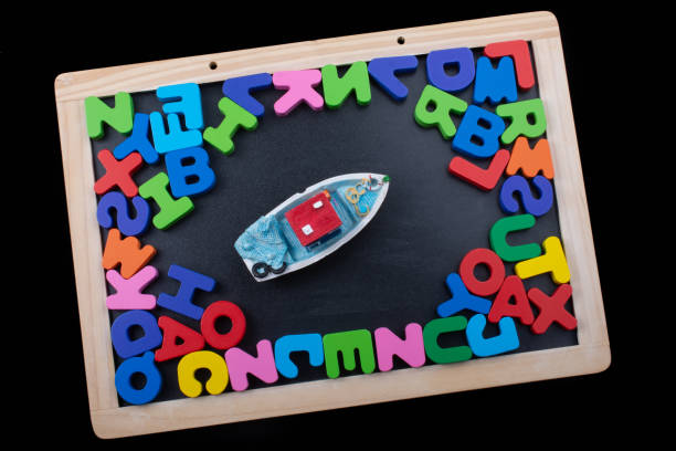 Colorful Letters made of wood