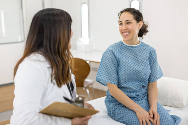 istock Young ethnic woman at the doctor's office 1037196236