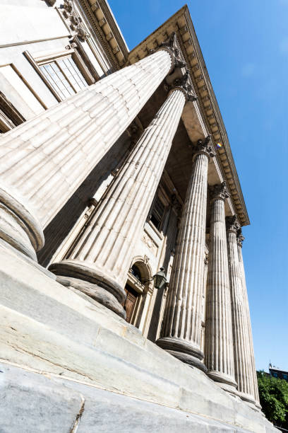 prima banca degli stati uniti d'america - column corinthian government building federal building foto e immagini stock