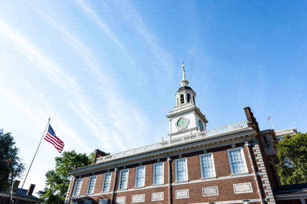 independence hall - philadelphia mississippi imagens e fotografias de stock