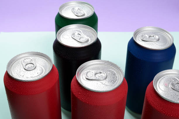 istock colorful aluminum can sweat cold. 1037212430