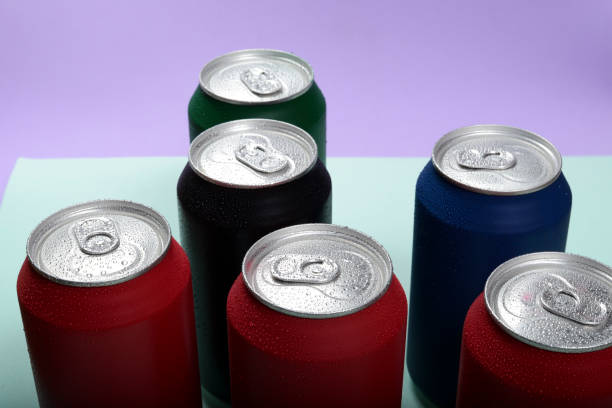 istock colorful aluminum can sweat cold. 1037212440