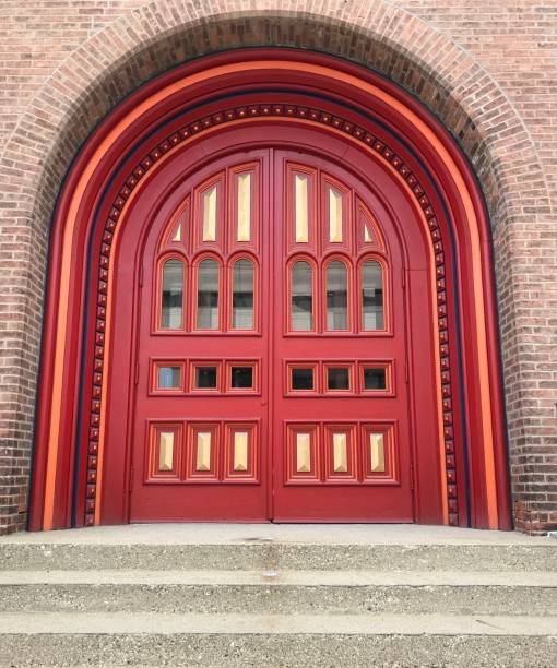 istock Arched Church Door 1037230942