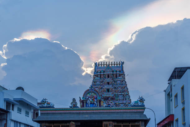 istock Hindu god and goddess sculptures on temple tower 1037283826