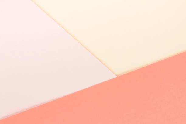 istock Background beige orange pastel colors. Geometric pattern papers. Minimal concept. Flat lay, Top view. Abstract pastel  colors paper .Creative colorful pastel paper .copy space 1037291748