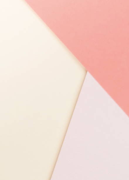 istock Background beige orange pastel colors. Geometric pattern papers. Minimal concept. Flat lay, Top view. Abstract pastel  colors paper .Creative colorful pastel paper .copy space 1037292010